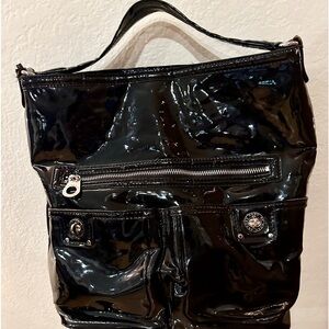 MARC BY MARC JACOBS Totally Turnlock Black Patent‎